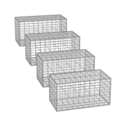 4 Gabions 100 x 50 x 30 cm-SONGMICS HOME Online