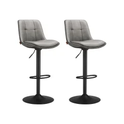 2 Tabourets de bar Marron Caramel-SONGMICS HOME Online