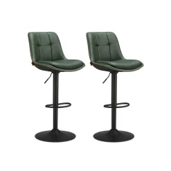 2 Tabourets de bar Marron Caramel-SONGMICS HOME Online