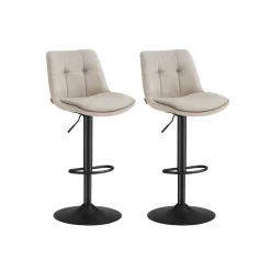 2 Tabourets de bar Marron Caramel-SONGMICS HOME Online