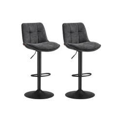 2 Tabourets de bar Marron Caramel-SONGMICS HOME Online
