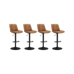 2 Tabourets de bar Marron Caramel-SONGMICS HOME Online