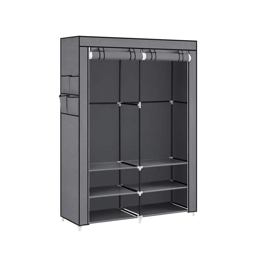 Armoire de rangement avec housse 45 x 127 x 176 cm gris-SONGMICS HOME Online