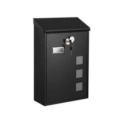 Boîte aux lettres murale moderne  Noir-SONGMICS HOME Best