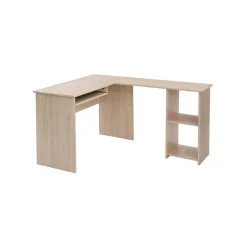 Bureau informatique en L blanc-SONGMICS HOME Online