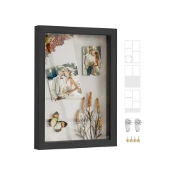 Cadre photo A4 avec 3 fonds noir cendré-SONGMICS HOME Clearance