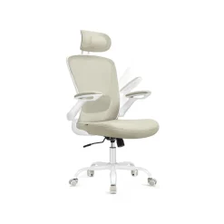 Chaise Bureau Ergonomique Beige Cappuccino-SONGMICS HOME Hot