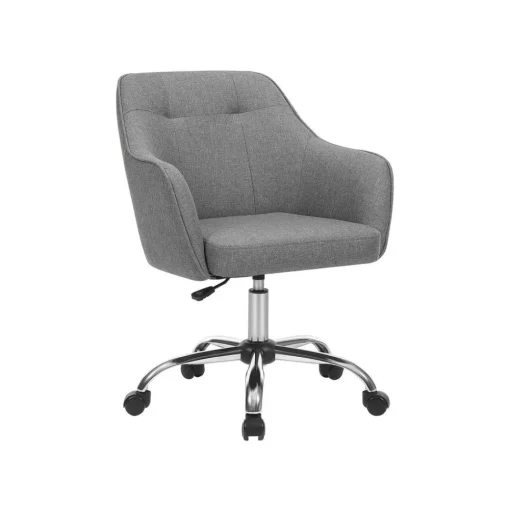 Chaise de bureau ergonomique en tissu peluche beige cappuccino-SONGMICS HOME Hot