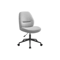 Chaise de bureau tissu coton-lin gris tourterelle-SONGMICS HOME Discount