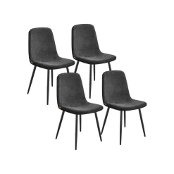 Chaises de salle à manger lot 4 Blanc Crème-SONGMICS HOME Best