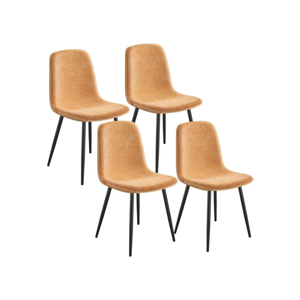 Chaises de salle à manger lot 4 Blanc Crème-SONGMICS HOME Best