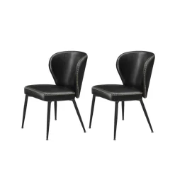 Collection EKHO - 2 Chaises de salle à manger noir d'encre-SONGMICS HOME Online