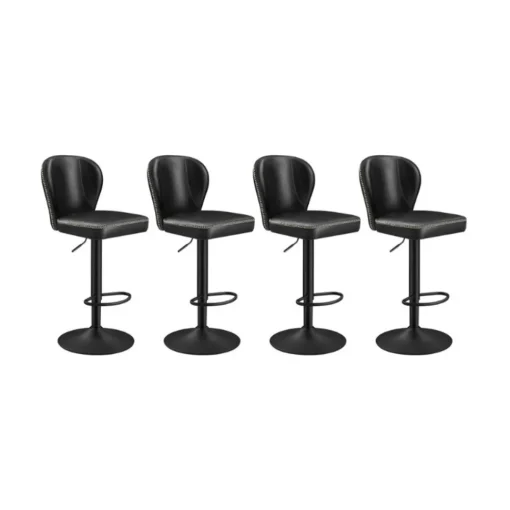 Collection EKHO - 2 tabourets de bar pivotant à 360° avec dossier marron caramel-SONGMICS HOME Clearance