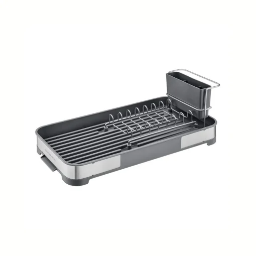 Egouttoir vaisselle porte-ustensiles en acier inoxydable argenté et noir-SONGMICS HOME Hot