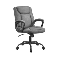 Fauteuil de bureau mécanisme à bascule surface en pu, noir-SONGMICS HOME Outlet
