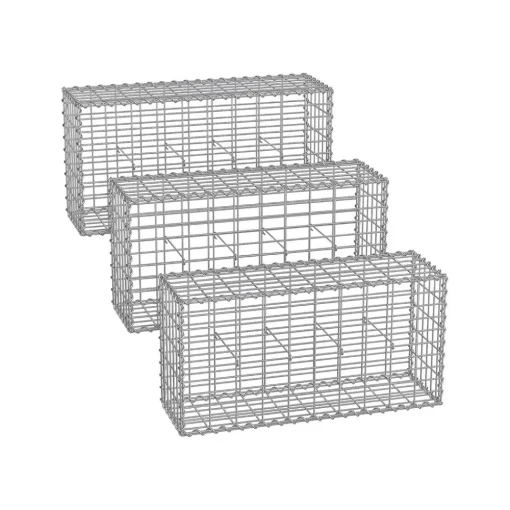 Gabion pour Pierre 100 x 30 x 30 cm lot de 3-SONGMICS HOME Outlet