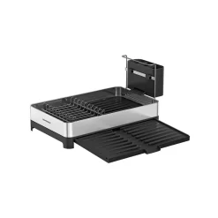Égouttoir à vaisselle en acier inoxydable argenté et noir-SONGMICS HOME Online