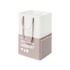 90L Panier à linge 2 compartiments gris foncé-SONGMICS HOME Best