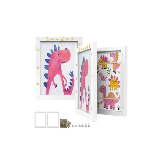 Lot de 2 cadres photo 34,5 x 25,5 cm blanc mat-SONGMICS HOME Discount