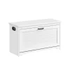 Meuble à chaussures pour entrée avec porte pliante 80 x 30 x 46 cm blanc-SONGMICS HOME Sale