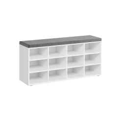 Meuble d’Entrée avec Siège avec Coussin et 12 Compartiments-SONGMICS HOME Hot