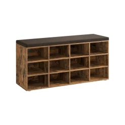 Meuble d’Entrée avec Siège avec Coussin et 12 Compartiments-SONGMICS HOME Hot