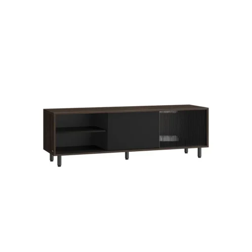 Meuble TV pour TV Jusqu’à 60 Pouces Blanc Nuage et Beige Naturel-SONGMICS HOME