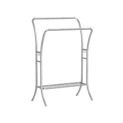 Portant à vêtements argent-SONGMICS HOME New