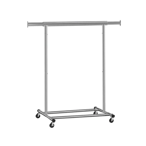 Portant à vêtements avec roulettes capacité 90 kg rose bonbon-SONGMICS HOME Outlet