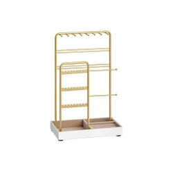 Porte-bijoux en métal avec plateau doré-SONGMICS HOME