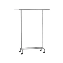 Porte-manteau à roulettes avec étagère surélevée gris tourterelle-SONGMICS HOME Best
