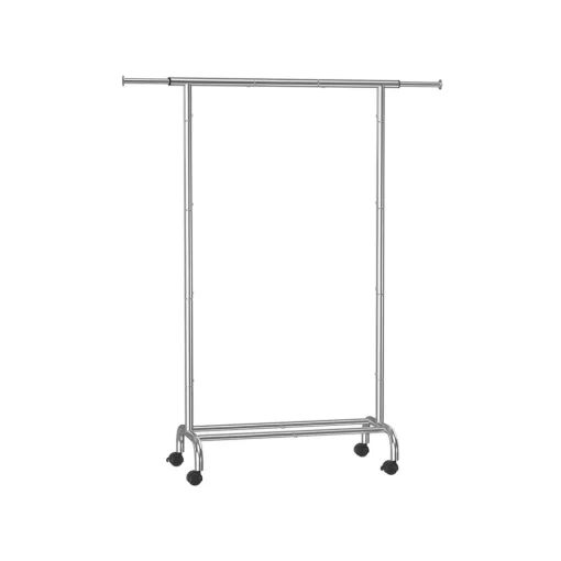 Porte-manteau à roulettes avec étagère surélevée gris tourterelle-SONGMICS HOME Best