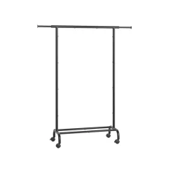 Porte-manteau à roulettes avec étagère surélevée gris tourterelle-SONGMICS HOME Best