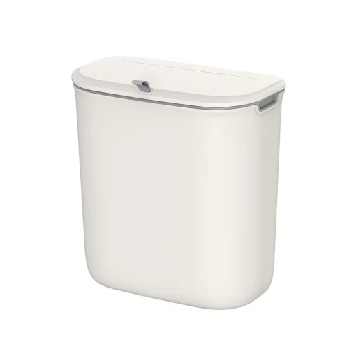 Poubelle de cuisine suspendue 9L gris-SONGMICS HOME New