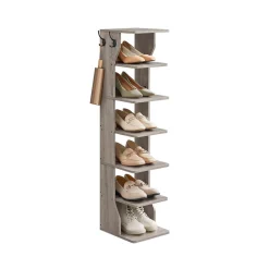 Étagère à chaussures fine à 6 niveaux blanc-SONGMICS HOME