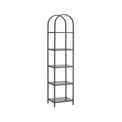 Étagère 5 niveaux doré et transparent-SONGMICS HOME