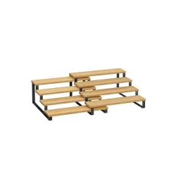 Étagère à épices lot de 2 4 niveaux beige naturel et noir d'encre-SONGMICS HOME New