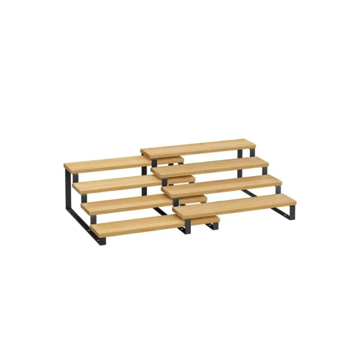 Étagère à épices lot de 2 4 niveaux beige naturel et noir d'encre-SONGMICS HOME New