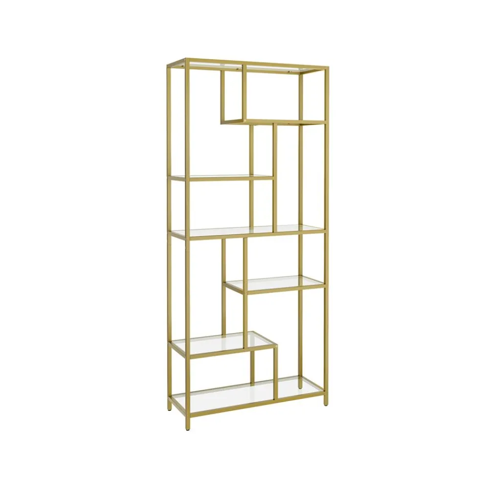 Étagère de rangement 6 niveaux doré métallique-SONGMICS HOME Sale