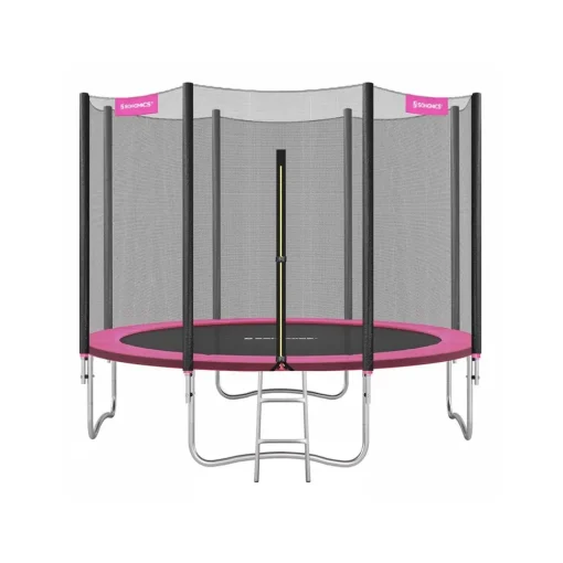 Trampoline Ø305 cm bleu avec filet de protection et échelle-SONGMICS HOME New