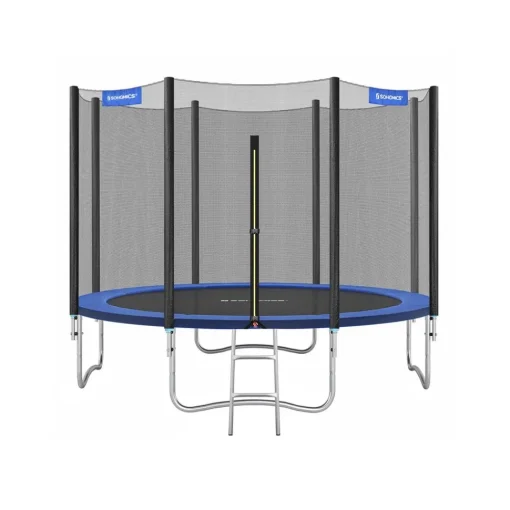 Trampoline Ø305 cm bleu avec filet de protection et échelle-SONGMICS HOME New