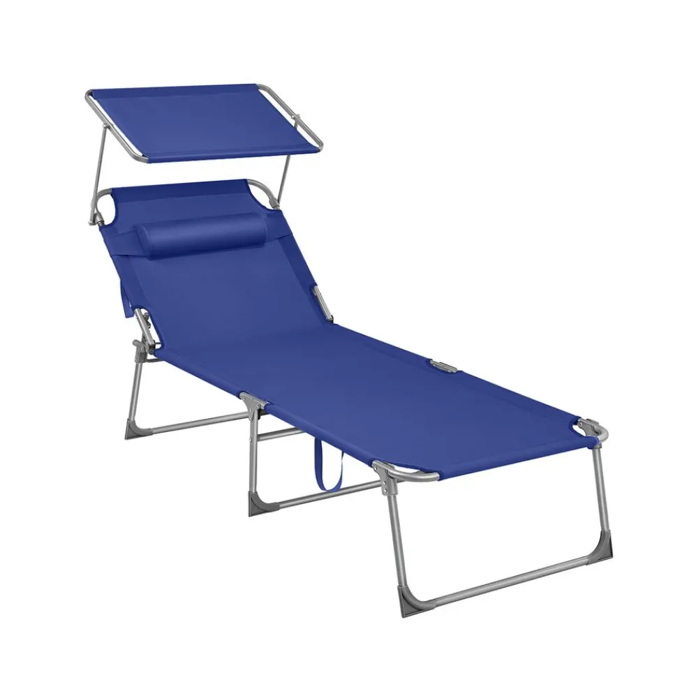 Transat XXL gris anthracite-SONGMICS HOME