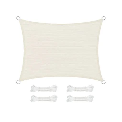 Voile d’ombrage  3 x 4 m sable-SONGMICS HOME Sale