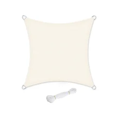 Voile d'ombrage  5 x 5 m sable Fauteuil à bascule gris-SONGMICS HOME
