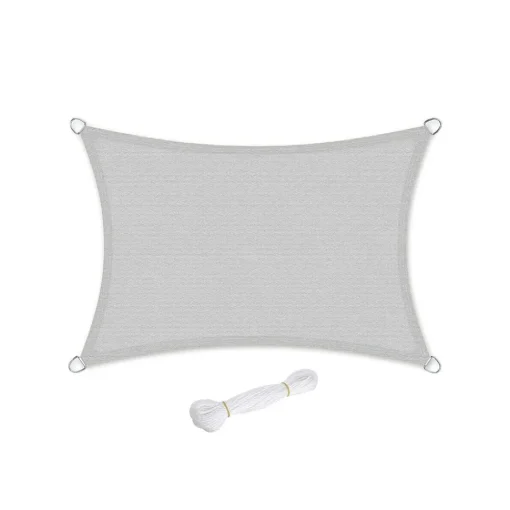 Voile d'ombrage Gris Clair-SONGMICS HOME