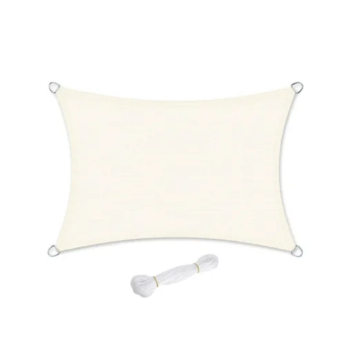 Voile d'ombrage Gris Clair-SONGMICS HOME